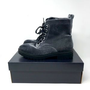 Mossimo - Wmns Suede Zipper Platform Boots